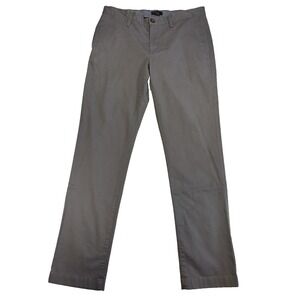 14th & Union Mens 32X30 Gray Slim Fit Classic Dress Pants Business Travel Casual